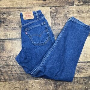 90s Levi Strauss & Co 550 Relaxed Fit Mens Jeans Dark Wash W32 L30